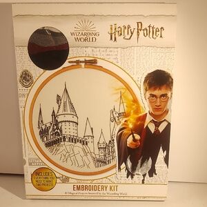Harry Potter Embroidery Kit 10 Iron-on Transfers, Supplies For 2 Projects
